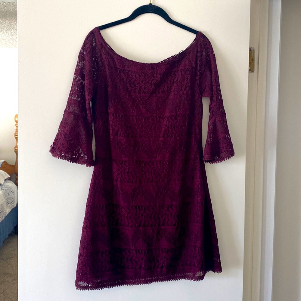 Off the shoulder lace dress